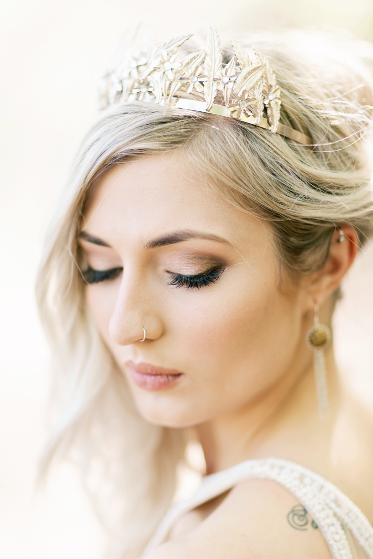 Bride Bridal Make Up Smokey Eye Dreamy Woodlanders Folk Wedding Ideas http://www.jobradbury.co.uk/
