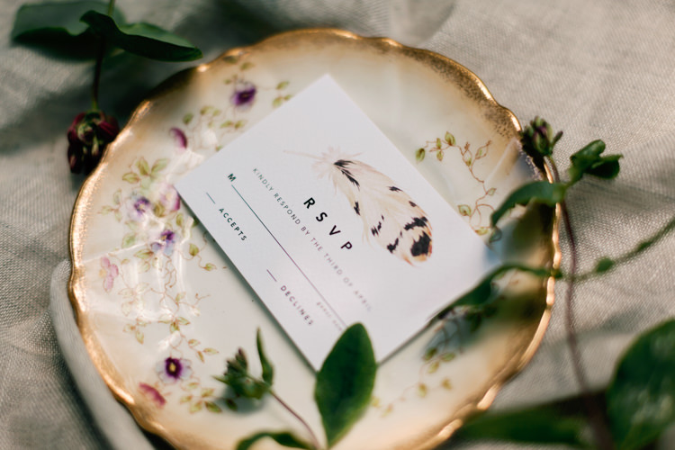 RSVP Card Dreamy Woodlanders Folk Wedding Ideas http://www.jobradbury.co.uk/