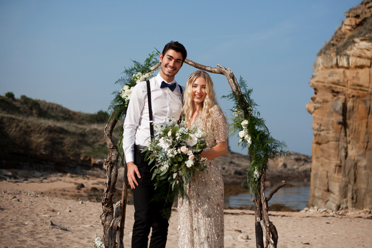 Luxe Bohemian Beach Wedding Ideas http://www.zoeemilie.co.uk/