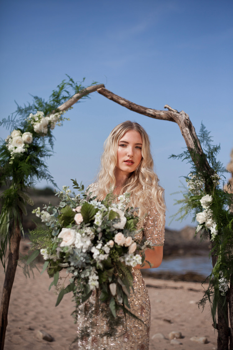 Luxe Bohemian Beach Wedding Ideas http://www.zoeemilie.co.uk/