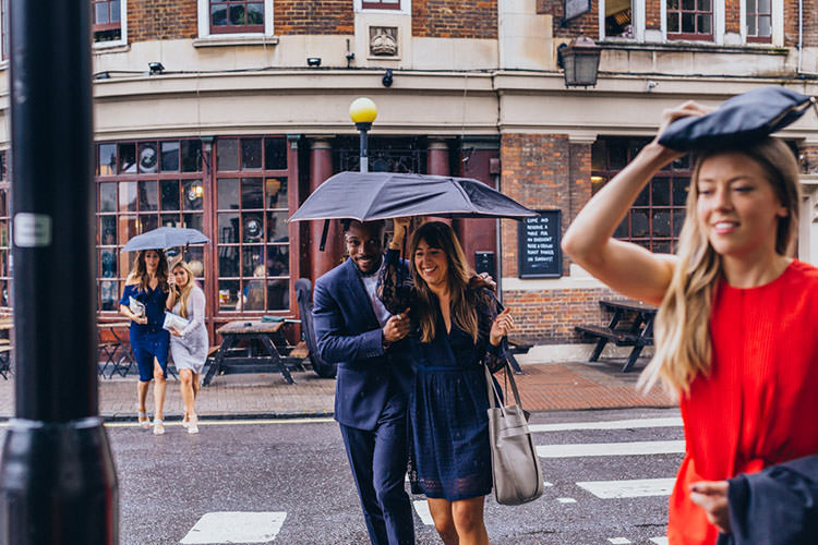Minimalist City 1970s East London Pub Wedding http://www.curiousrosephotography.com/