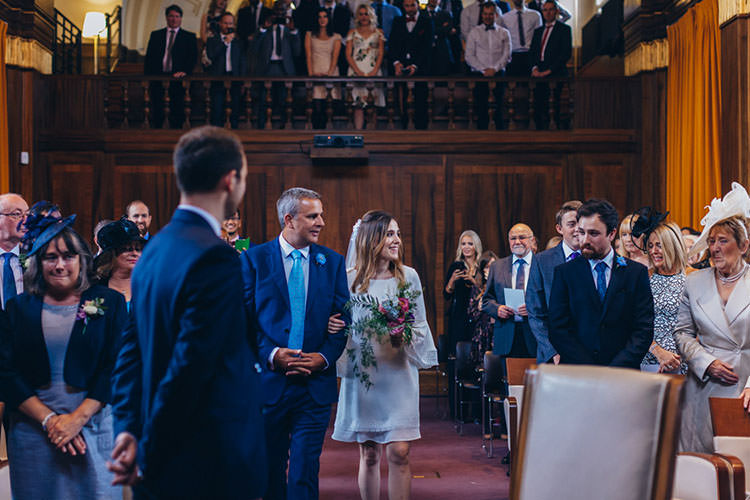 Minimalist City 1970s East London Pub Wedding http://www.curiousrosephotography.com/