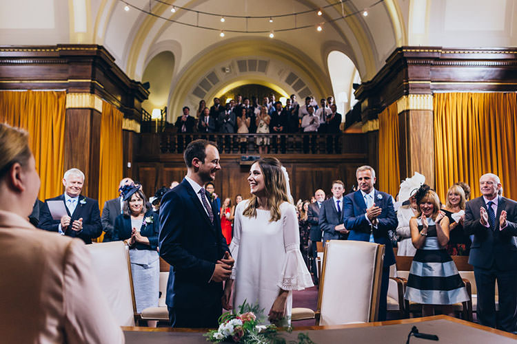 Minimalist City 1970s East London Pub Wedding http://www.curiousrosephotography.com/