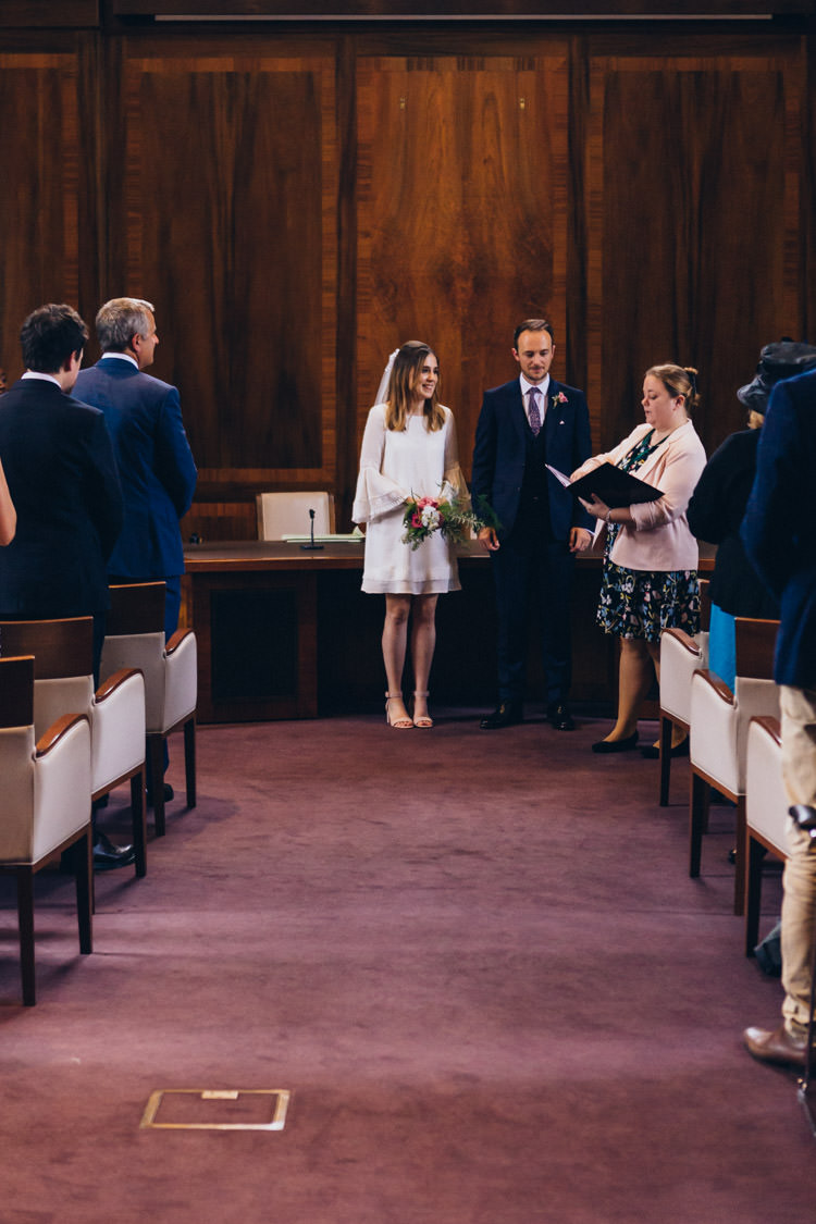 Minimalist City 1970s East London Pub Wedding http://www.curiousrosephotography.com/