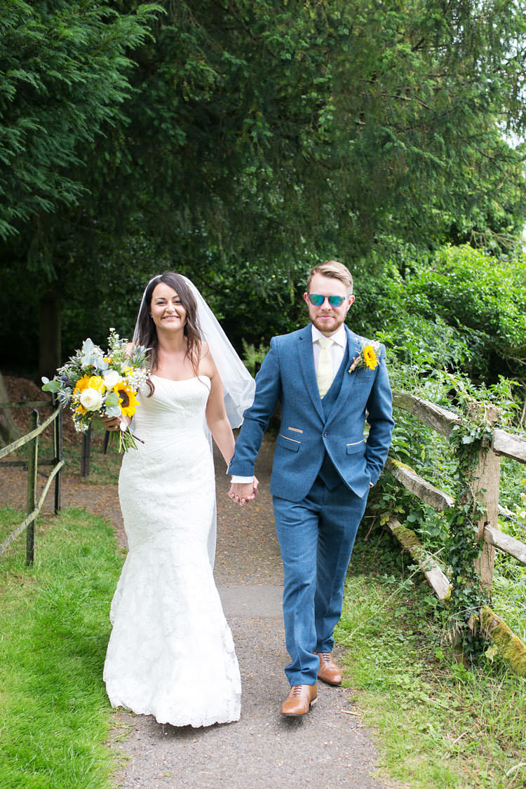Casablanca by Enzoani Dress Lace Bride Bridal Strapless Gown Summer Sunflowers Marquee Wedding http://maddiewaters.co.uk/