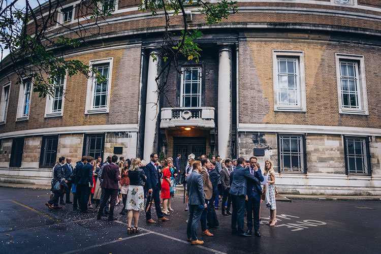 Minimalist City 1970s East London Pub Wedding http://www.curiousrosephotography.com/