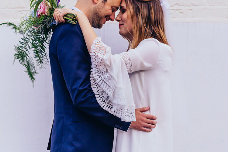 Minimalist City 1970s East London Pub Wedding http://www.curiousrosephotography.com/