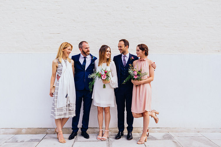 Minimalist City 1970s East London Pub Wedding http://www.curiousrosephotography.com/