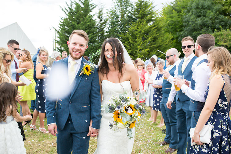 Summer Sunflowers Marquee Wedding http://maddiewaters.co.uk/