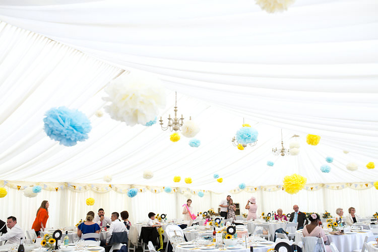 Summer Sunflowers Marquee Wedding http://maddiewaters.co.uk/
