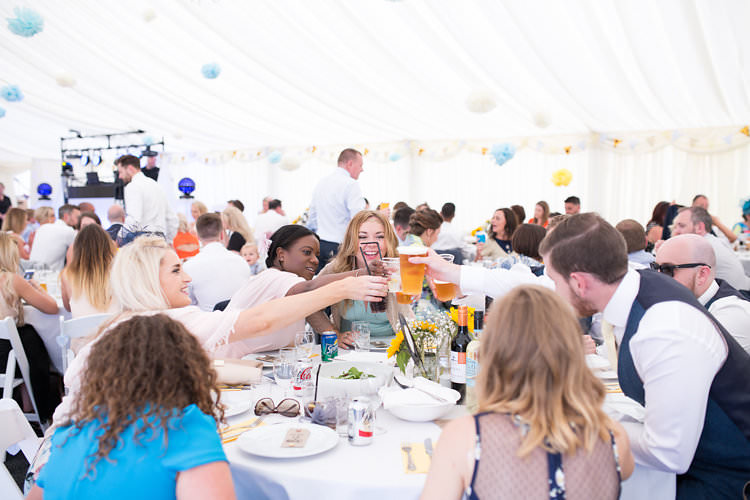 Summer Sunflowers Marquee Wedding http://maddiewaters.co.uk/