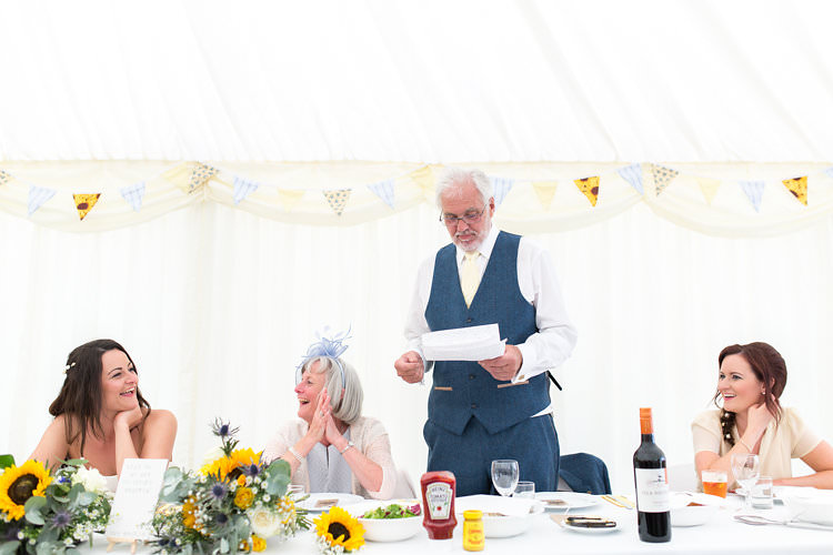 Summer Sunflowers Marquee Wedding http://maddiewaters.co.uk/