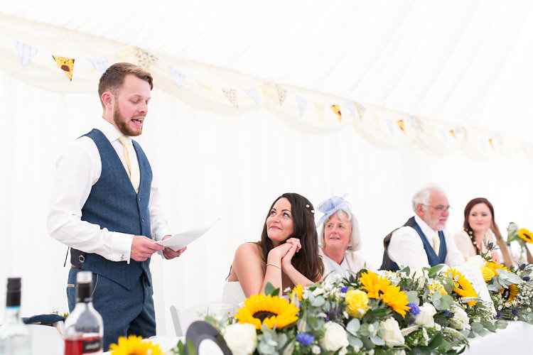 Summer Sunflowers Marquee Wedding http://maddiewaters.co.uk/