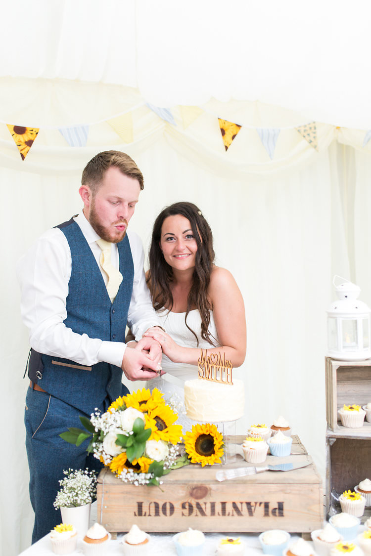 Summer Sunflowers Marquee Wedding http://maddiewaters.co.uk/
