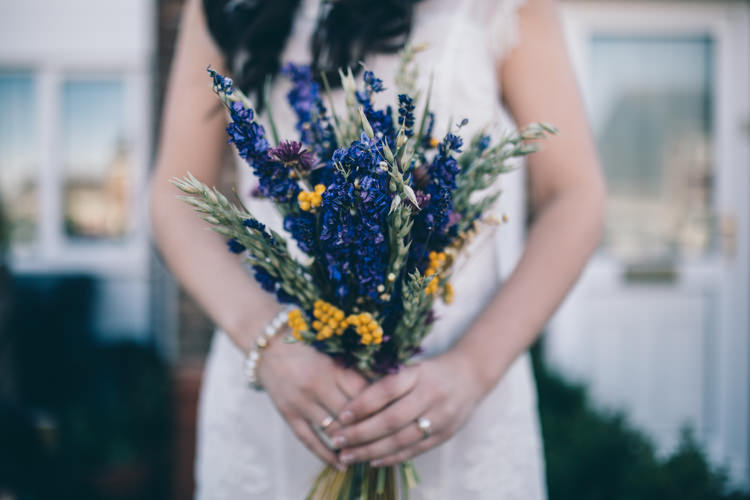 Dried Flower Bouquet Bride Bridal Crafty Country Rustic Wedding http://www.naomijanephotography.com/