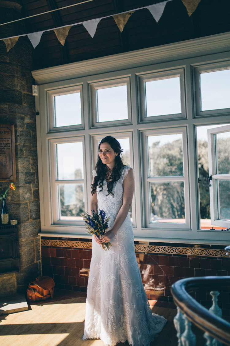 Lace Dress Gown Bride Bridal Straps Crafty Country Rustic Wedding http://www.naomijanephotography.com/