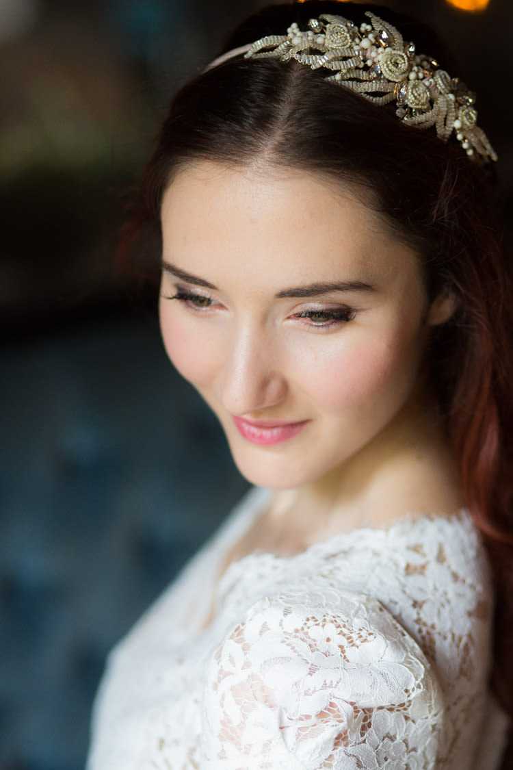 Pretty Pink Peach Make Up Beauty Bride Bridal Blue Gold Luxe Victorian Wedding Ideas http://www.francescarlisle.co.uk/