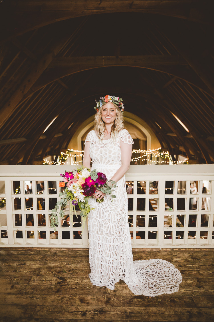 Violet by Rue De Seine Bohemian Dress Bride Bridal Gown Eclectic Whimsical Village Hall Wedding http://www.nicolacasey.photography/