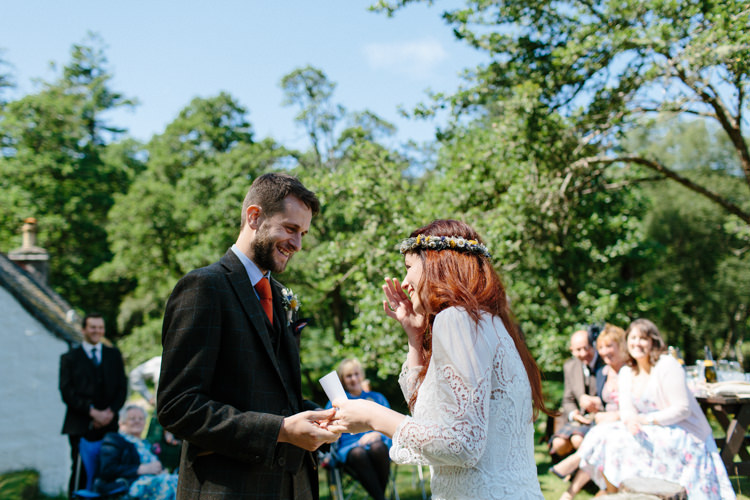 Intimate Outdoor Scotland Wedding http://www.caroweiss.com/