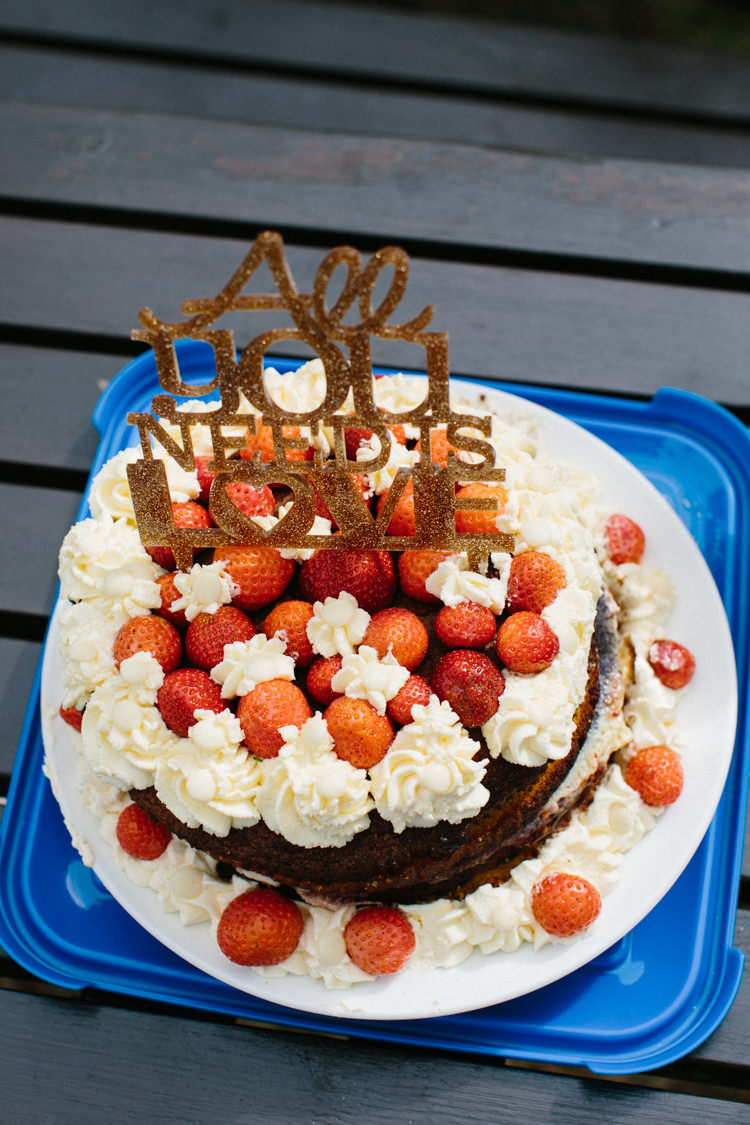 Glitter Cake Topper Intimate Outdoor Scotland Wedding http://www.caroweiss.com/