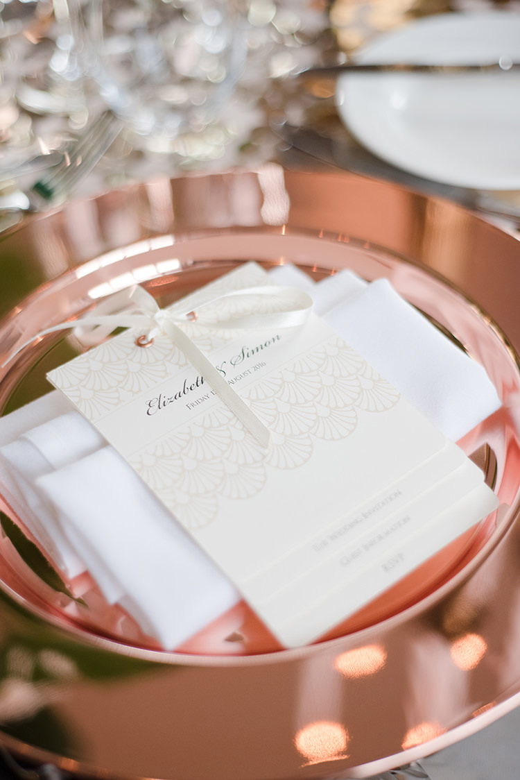 Copper Plate Place Setting Menu Stationery Greenery Fine Art Botanical Wedding Ideas http://georginaharrisonphotography.co.uk/