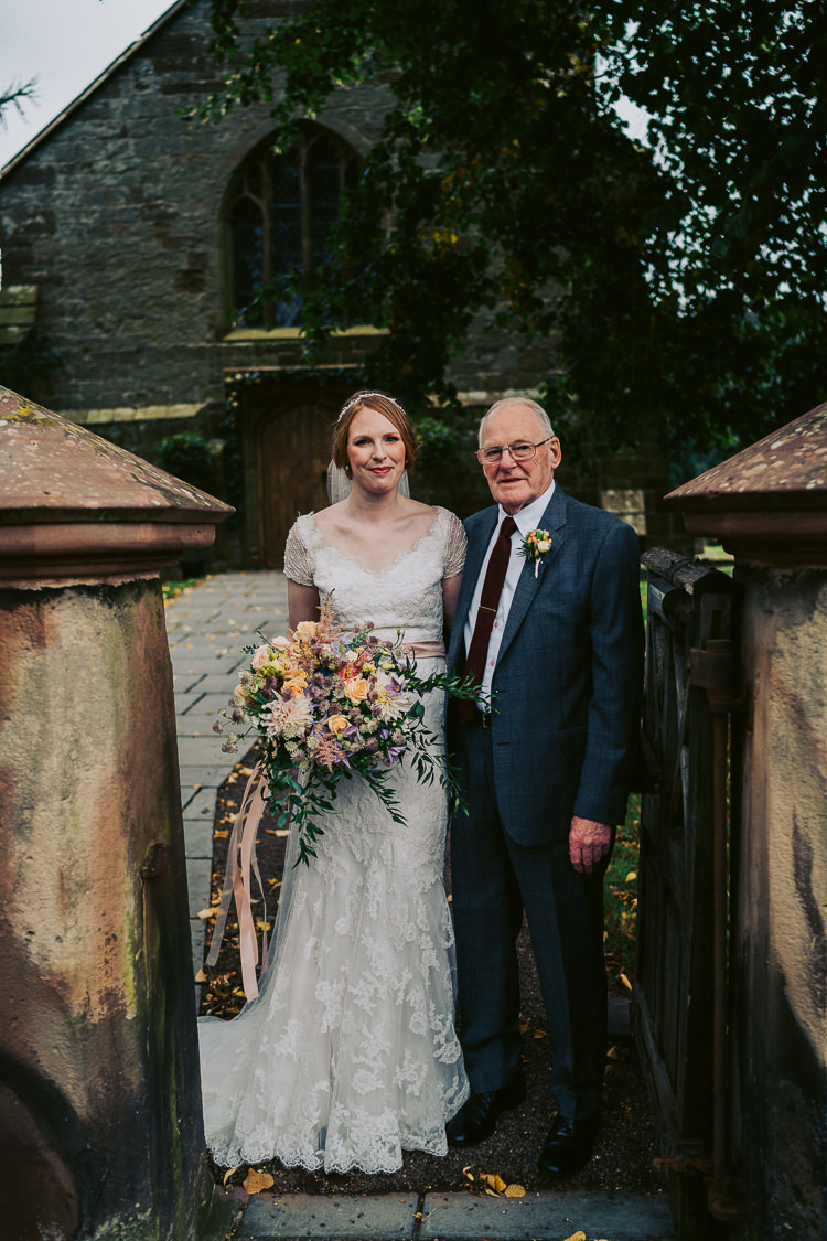 Lace Dress Bride Bridal Gown Fun Home Made Countryside Village Wedding http://willfullerphotography.com/