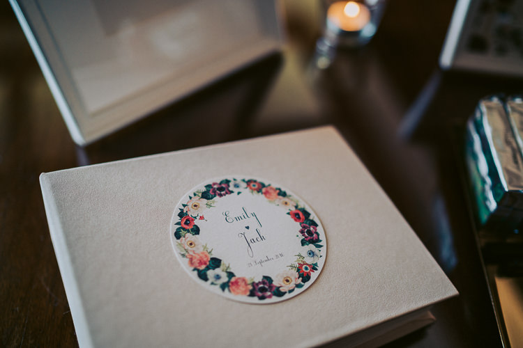 Floral Guest Book Stationery Fun Home Made Countryside Village Wedding http://willfullerphotography.com/