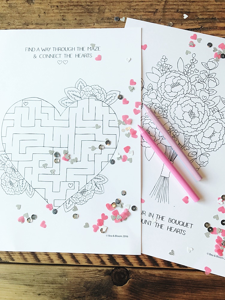 Free Download Printable Kids Children Colouring Sheets Games Activities Bea & Bloom UK