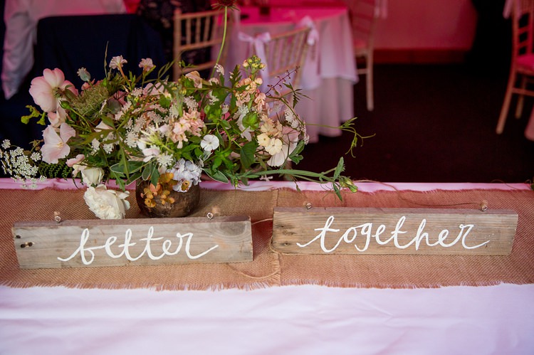 Rustic Wooden Sign Better Together Romantic Summer Country Blush Wedding http://katherineashdown.co.uk/ 
