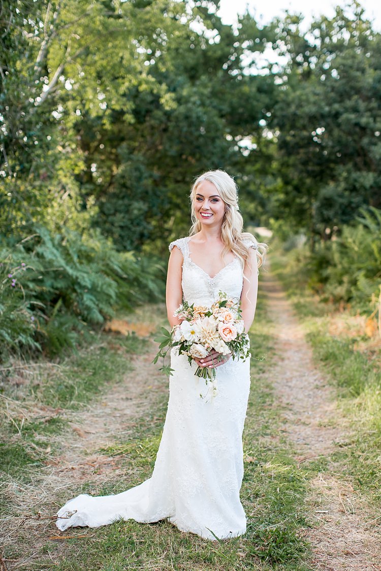 Maggie Sottero Lace Dress Straps Gown Bride Bridal Romantic Summer Country Blush Wedding http://katherineashdown.co.uk/