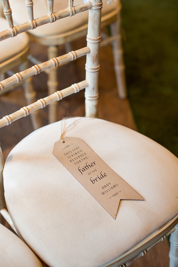 Luggage Tag Seat Names Ceremony Reserved Romantic Summer Country Blush Wedding http://katherineashdown.co.uk/