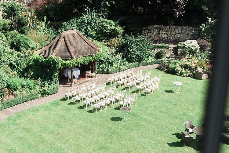Outdoor Ceremony York UK Chic Natural Garden Wedding http://www.folegaphotography.co.uk/