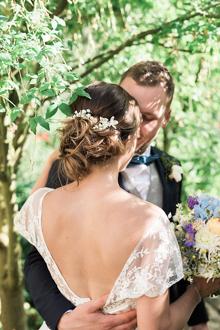 Hair Bride Bridal Style Up Do Flowers Chic Natural Garden Wedding http://www.folegaphotography.co.uk/