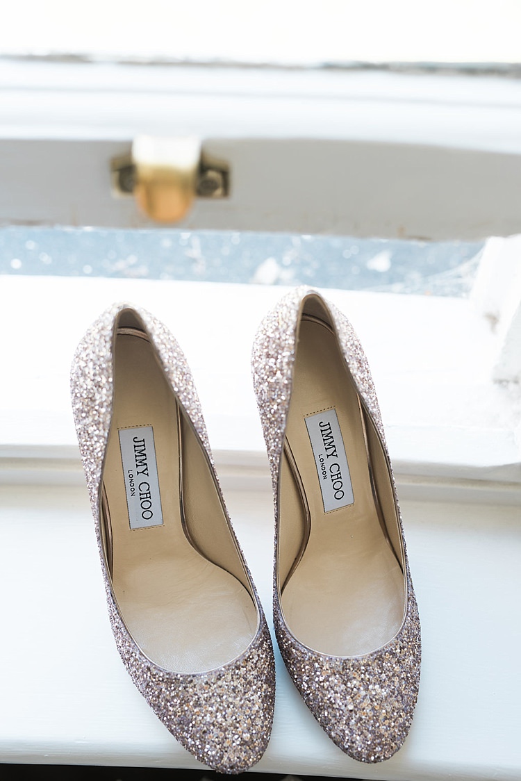 Jimmy Choo Glitter Sparkle Heels Shoes Bride Bridal Chic Natural Garden Wedding http://www.folegaphotography.co.uk/
