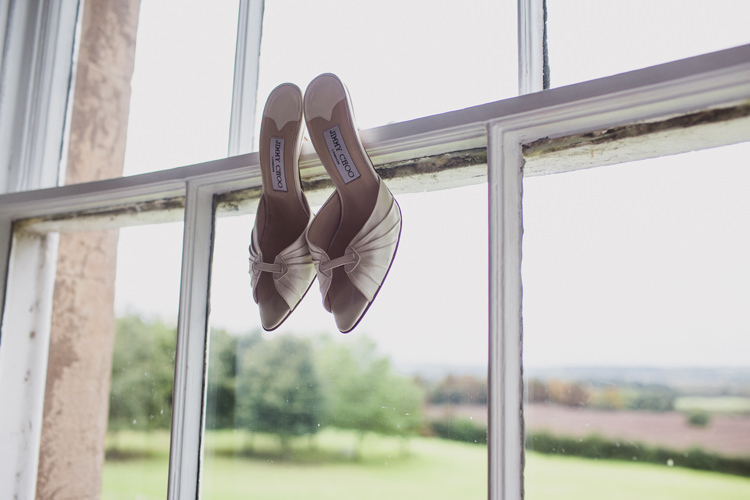 Jimmy Choo Shoes Bride Bridal Relaxed Autumnal Child Friendly Wedding http://kathrynedwardsphotography.com/