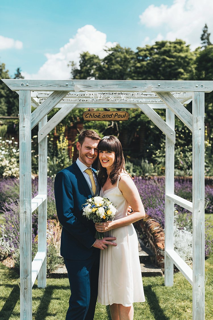 Fun Navy Yellow Country Garden Wedding http://missgen.com/
