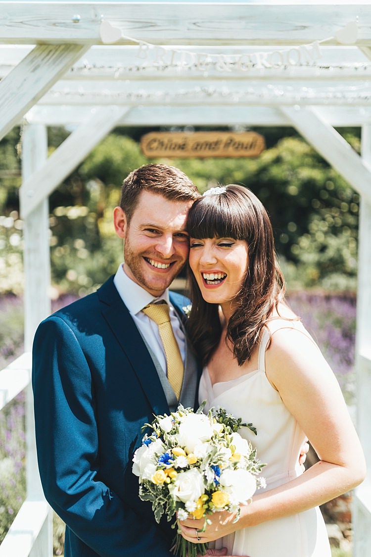Fun Navy Yellow Country Garden Wedding http://missgen.com/