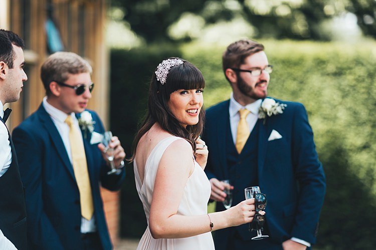 Fun Navy Yellow Country Garden Wedding http://missgen.com/