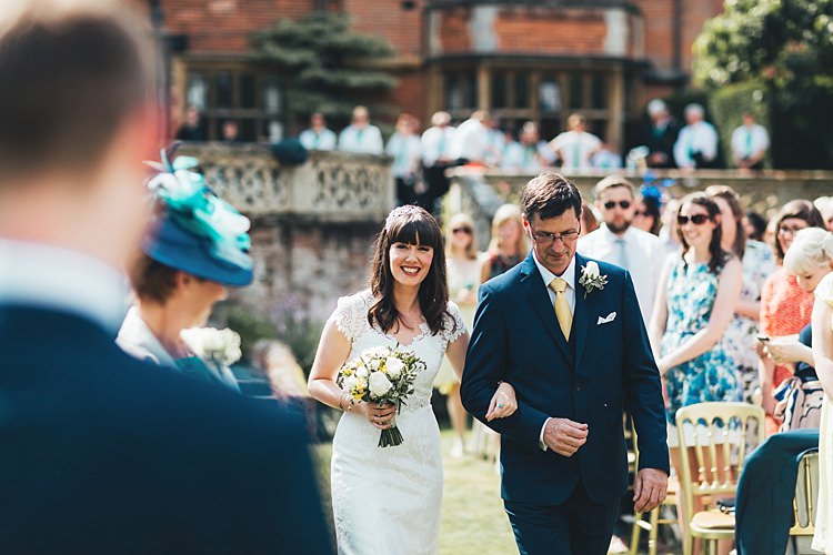 Fun Navy Yellow Country Garden Wedding http://missgen.com/
