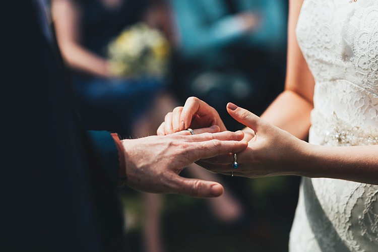Fun Navy Yellow Country Garden Wedding http://missgen.com/