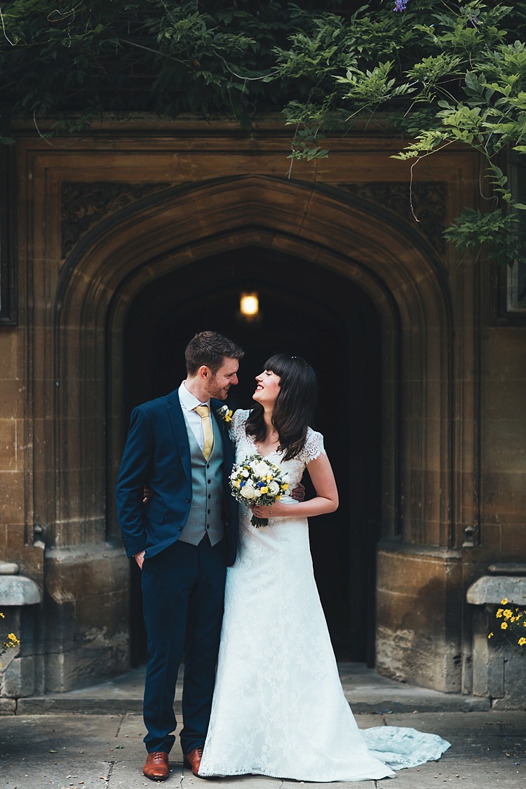 Fun Navy Yellow Country Garden Wedding http://missgen.com/