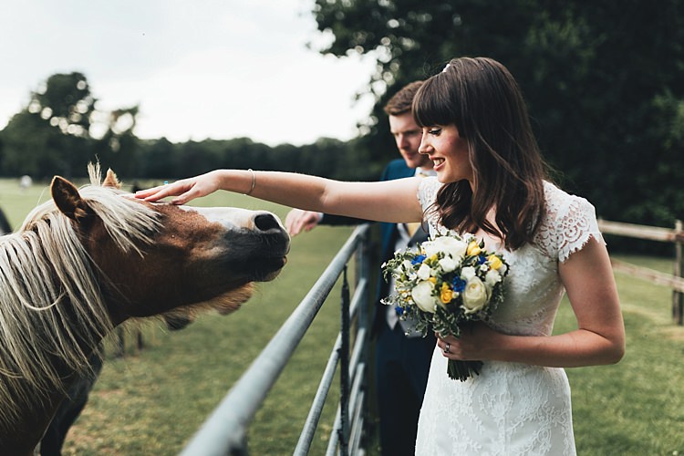 Fun Navy Yellow Country Garden Wedding http://missgen.com/