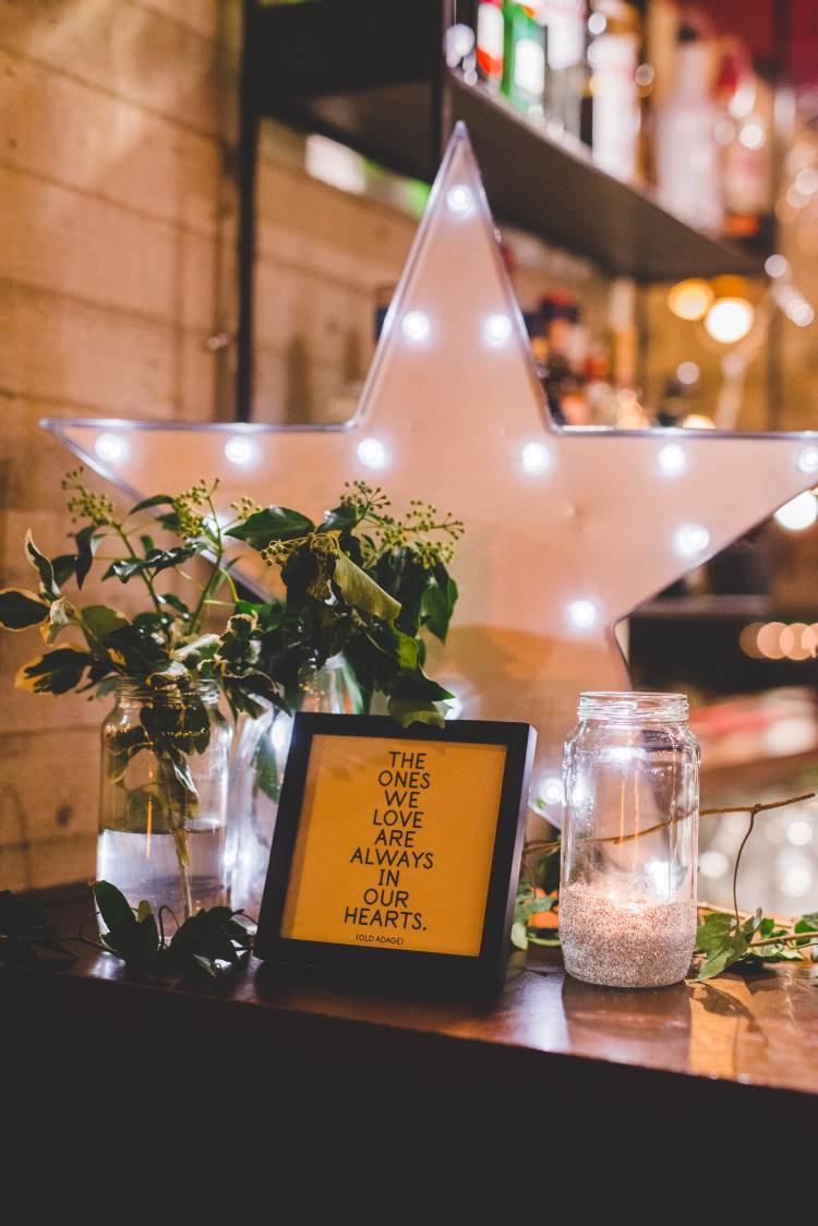 Lost Loved Ones Memory Decor Autumn Garden Books Wedding http://www.emmahillierphotography.com/