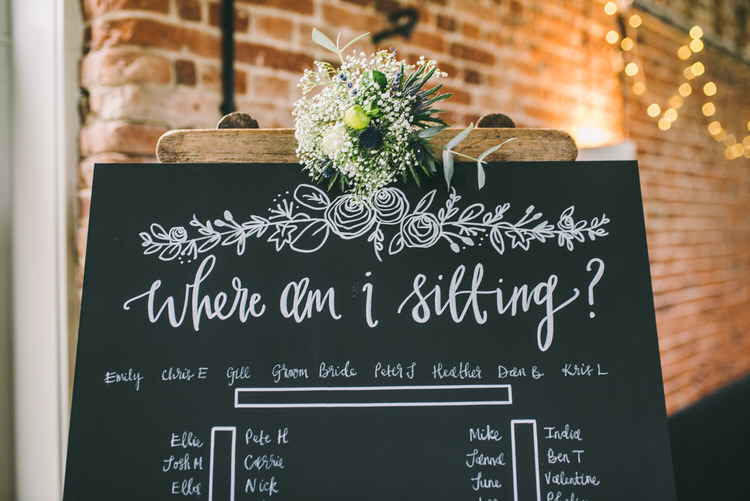 Chalk Black Board Seating Plan Table Chart Flowers Magical Bohemian Barn Wedding http://www.jamespowellphotography.co.uk/