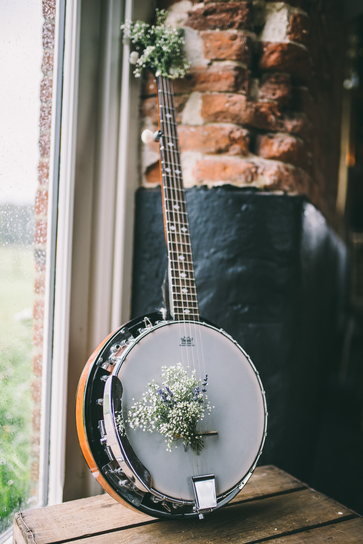 Instrument Flowers Magical Bohemian Barn Wedding http://www.jamespowellphotography.co.uk/