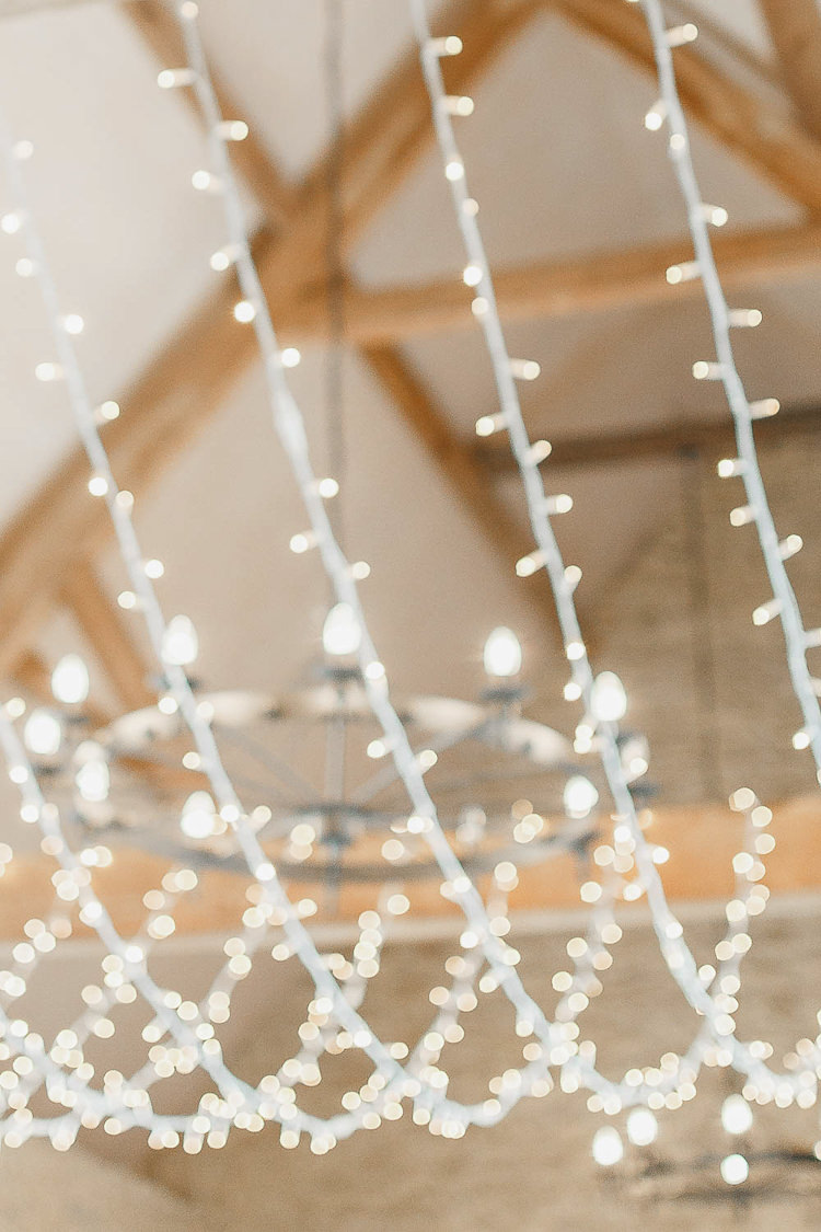 Light Lighting Canopy Decor Magical Fairy Lit Autumn Barn Wedding http://whitestagweddings.com/