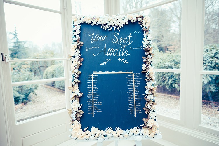 Chalk Black Board Table Seating Plan Chart Flowers Fun Stylish City Hall Wedding http://www.terryliphotography.co.uk/