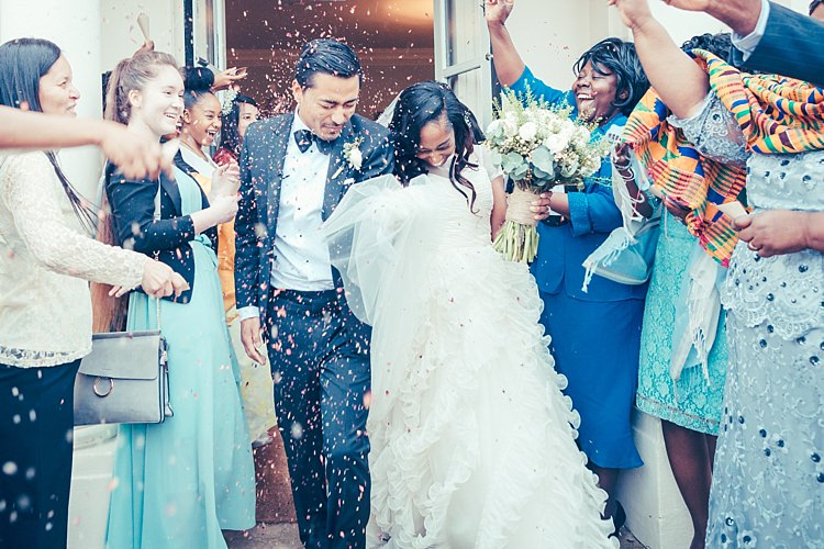 Confetti Throw Bride Groom Fun Stylish City Hall Wedding http://www.terryliphotography.co.uk/