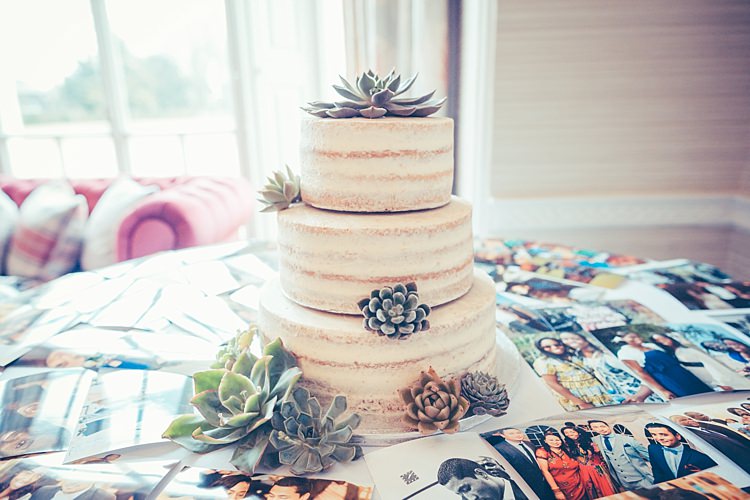 Naked Cake Buttercream Succulents Decor Flowers Photos Fun Stylish City Hall Wedding http://www.terryliphotography.co.uk/