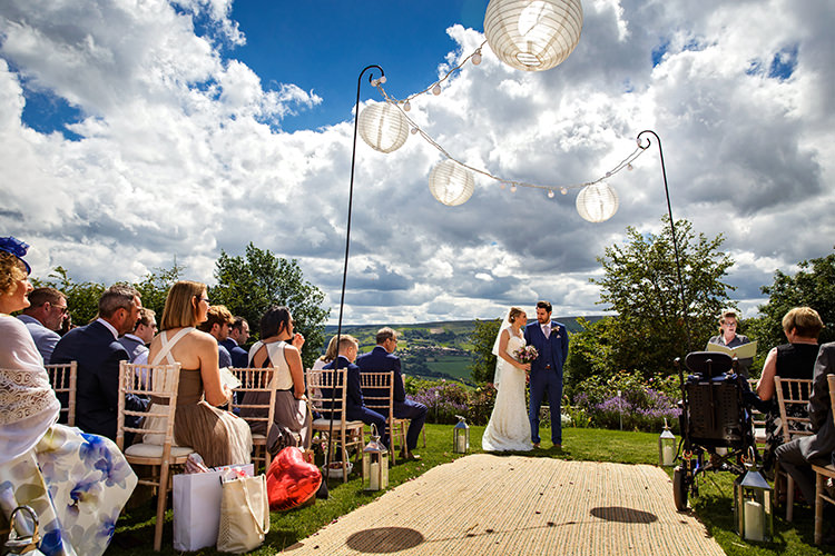 Outdoor Ceremony UK Outdoorsy Garden Rustic Tipi Wedding http://alexabbottphotography.co.uk/